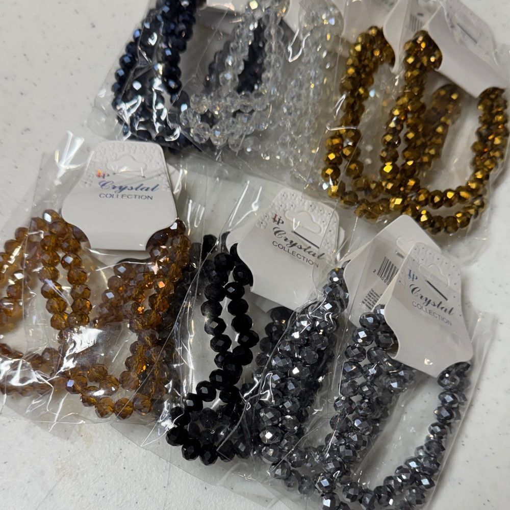 2243 Stretchy Beaded Bracelet- price for one bracelet